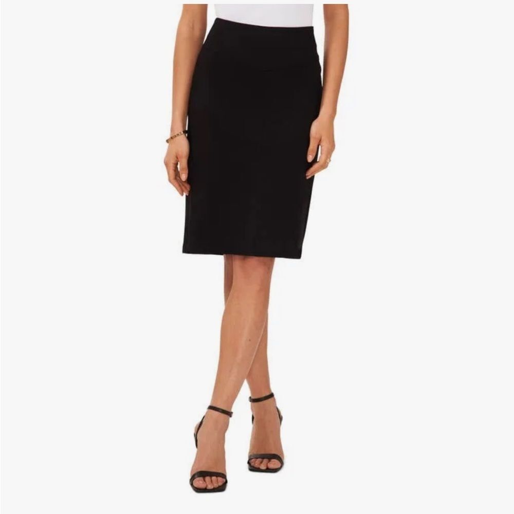 Halogen Nordstrom women’s black pencil skirt with side slit NWT Small